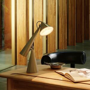Tom Dixon LED настолна лампа Pose Task Light, златист, 41 см, Затъмняване, Злато / месинг, Дневна/трапезария, Пластмаса, Дизайн