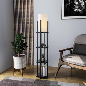 Подова лампа Shelf черен 25x25x130 см