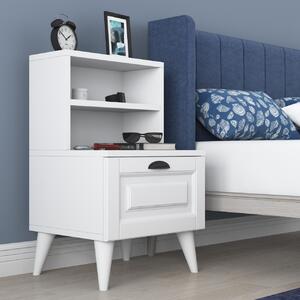 Нощно шкафче BD105 Бяло 45x74.4x40 см