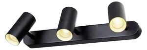 SLV LED таванни прожектори Noblo, черни, димируеми до топли, 40 см, Затъмняване, Черен, Дневна/трапезария, Алуминий, Модерен