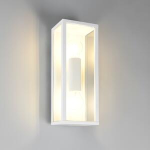 Trio Lighting Външна лампа за стена Garonne, бял матов, алуминий под налягане, E27, Бял, Алуминий, Модерен