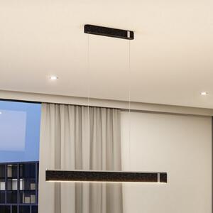 Paulmann Smart LED-висяща лампа Jagun, антрацит, 100 см, филц, Затъмняване, Сив, Дневна/трапезария, Плат / текстил, Модерен