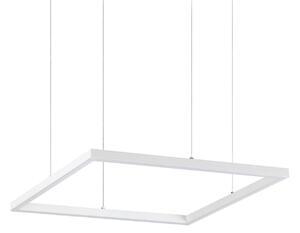 IDEAL LUX Ideal Lux LED висяща лампа Oracle Slim 50 x cm бяла 3.000 K, Бял, Дневна/трапезария, Алуминий, Модерен