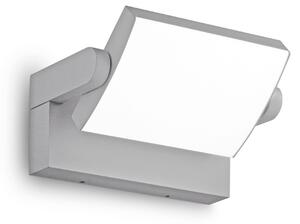 IDEAL LUX Ideal Lux LED външна стена лампа Swipe, сива, IP54, 3.000 K, Сив, Метал, Модерен