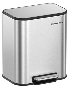 Кош за боклук Songmics Сив 36.6x30x42.5 см
