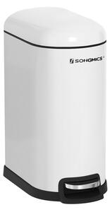Кош за боклук Songmics бял 31.5x19x39 см
