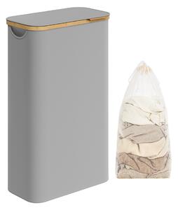 Кош за пране Songmics Сив 42x22.5x70.5 см