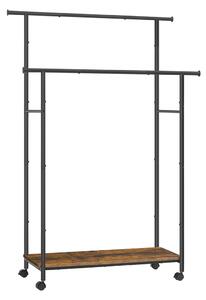 Закачалка на колелца Songmics Кафява 98.5x39.6x156.8 см
