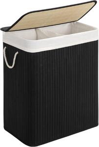 Кош за пране Songmics Черен 51.5x31.5x61.5 см