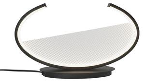 Viokef LED настолна лампа Adele, височина 22 cm, черна, метал, Черен, Дневна/трапезария, Алуминий, Модерен