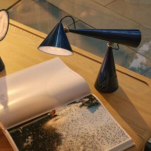 Tom Dixon LED настолна лампа Pose Task Light, индиго, 41 см, Затъмняване, Син, Дневна/трапезария, Пластмаса, Дизайн