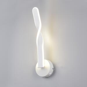 Reality Leuchten LED стенна лампа Ginko, бял матов, метал, височина 45,5 cm, Бял, Дневна/трапезария, Метал, Модерен