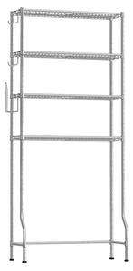 Рафт за баня WC Songmics Сив 83x30x179 см