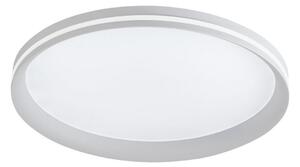 Fabas Luce LED таванна лампа Isy, бяла, Ø 45 cm, метал, CCT, с димер, Затъмняване, Бял, Дневна/трапезария, Метал, Модерен