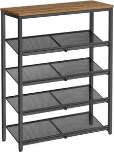 Шкаф за обувки Vasagle Кафяв 75x28x93 см