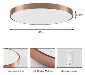 Immax NEO 07323L-LED таванно осветително тяло SEMPLICI 96W/230V Ø80 см, димируемо, Wi‑Fi Tuya, розово + дистанционно управление