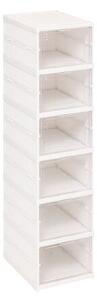 Етажерка за обувки 5five Fold'n Box, 6 чифта, Бяла