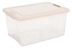 Комплект 2 кутии за съхранение 5five Tide'n Box, PP, Прозрачни, 30 л