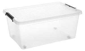 Кутия за съхранение 5five Clip'n Box, Прозрачна, 40L