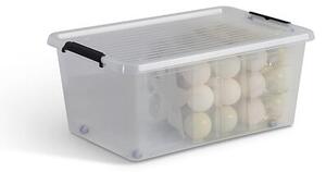 Кутия за съхранение 5five Clip'n Box, Прозрачна, 40L