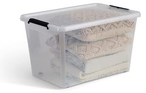 Кутия за съхранение 5five Clip'n Box, Прозрачна, 60 л