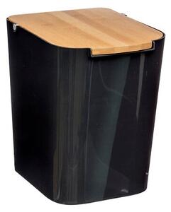 Кош за боклук 5five Natureo, Полипропилен, 5L, Черен