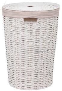 Кош за пране 5five Costa, Кръгъл, Бял, 40L