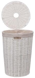 Кош за пране 5five Costa, Кръгъл, Бял, 40L