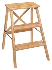 Стълба с 3 стъпала 5five Bambou, Бамбук, 63 cm