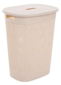 Кош за пране 5five Leaf, Полипропилен, 58L, Бежов