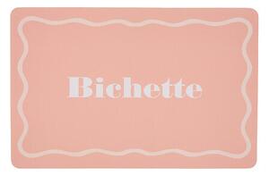 Подложка за хранене Secret de Gourmet Bichette, 45 x 30 cm - Розово/Бордо