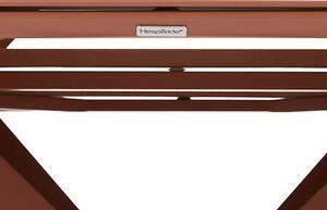Квадратна градинска маса Hesperide Oryon, Алуминий и стъкло, 8 места - Махагон