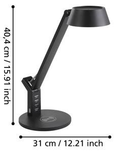Eglo 99832 - Сензорно димируема LED настолна лампа BANDERALO LED/4,8W/230V черна