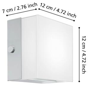 Eglo 95747 - LED стенен аплик ALEA 2 LED/3,7W/230V