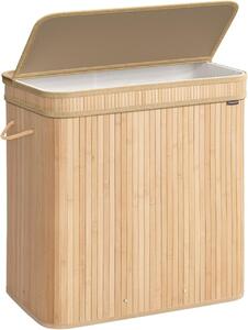 Кош за пране Songmics Beige 62.5x41.5x61 cm