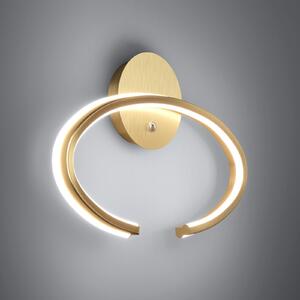 Stars of Light LED стенна лампа Bogado, златиста, 40 см, CCT, с регулиране на, Затъмняване, Злато / месинг, Дневна/трапезария, Метал, Модерен