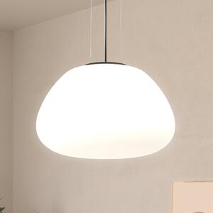 Stars of Light висяща лампа Balmes, бяла, Ø 42 см, стъкло, Затъмняване, Бял, Дневна/трапезария, Стъкло, Модерен