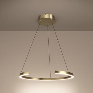 Stars of Light LED висяща лампа Labonete, златиста, 80 см, 1 лампа, CCT, Затъмняване, Злато / месинг, Дневна/трапезария, Алуминий, Модерен