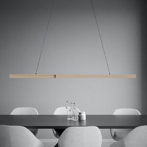 Stars of Light LED висяща лампа Montebuono, дърво, 180 см, с регулиране на, Затъмняване, Дърво, Дневна/трапезария, Алуминий, Модерен