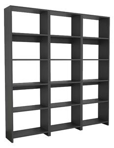 Ракла за книги Rabuku Pako World Anthracite 146x22x123 cm
