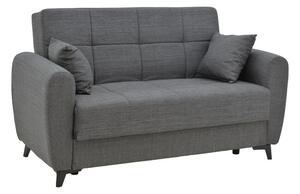 Двуместен диван Lincoln с място за съхранение Lincoln 2 Pako World Dark grey 165x85x90 cm