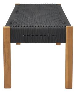 Градинска пейка Uma Boho Pako World Black 120x45x40 cm