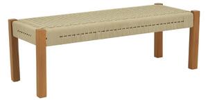 Градинска пейка Uma Boho Pako World Natural 120x45x40 cm