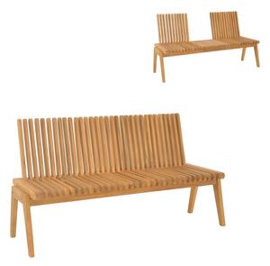 Сгъваема градинска пейка Jey Boho Pako World Natural 120x57.5x57.5x80 cm