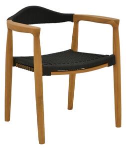 Градински фотьойл Ganny Boho Pako World Black 59x56x71 cm