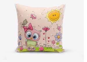 Бебешка калъфка за възглавница 43x43 cm Pink Owl – Mila Home