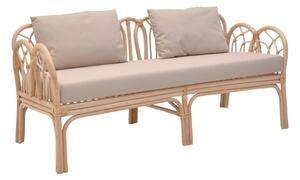 Градински диван с 2 места Ytrone Boho Pako World Natural 166x61.5x61.5x71 cm