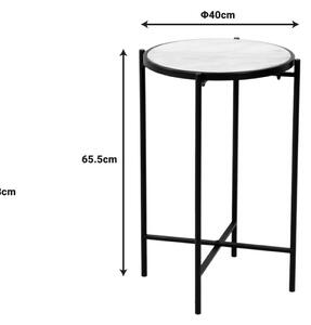 Странична маса Luxere Pako World Black 30x30x65,5 cm