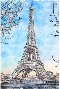 Картина 90x60 cm Paris - Fedkolor