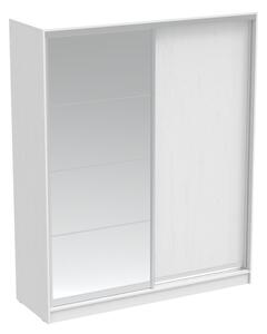 Гардероб за спалня с 2 плъзгащи се врати с огледало Aparador Pako World White 180x60x220 cm